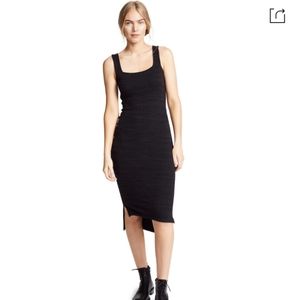 Lna black Julia ribbed dress size L
